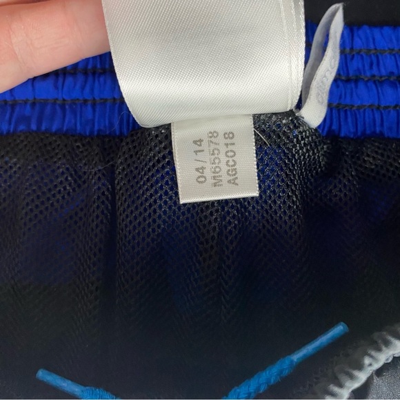 Adidas Track Pants Youth YXL Climalite Black/Blue 3 Stripe Athleticwear Sports - Picture 4 of 11